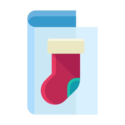 Card, clothes, clothing, fashion, greeting, send, stocking icon
