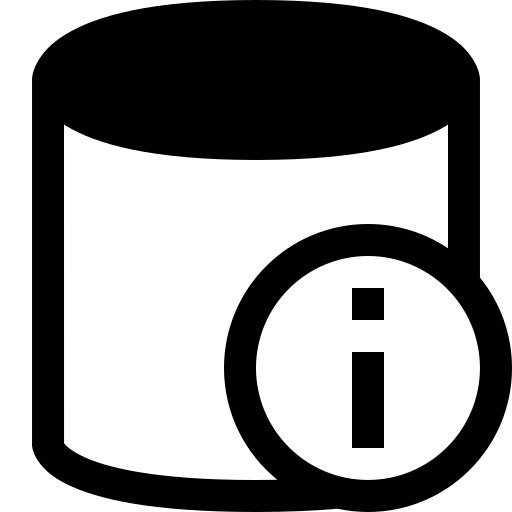 Information, database icon