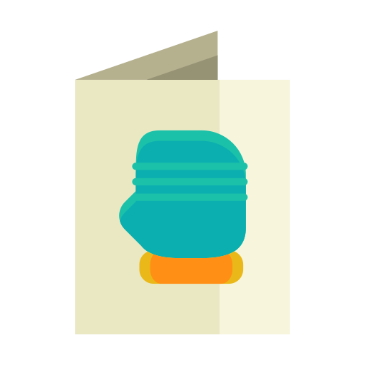 Card, clothes, clothing, fashion, glove, greeting, send icon