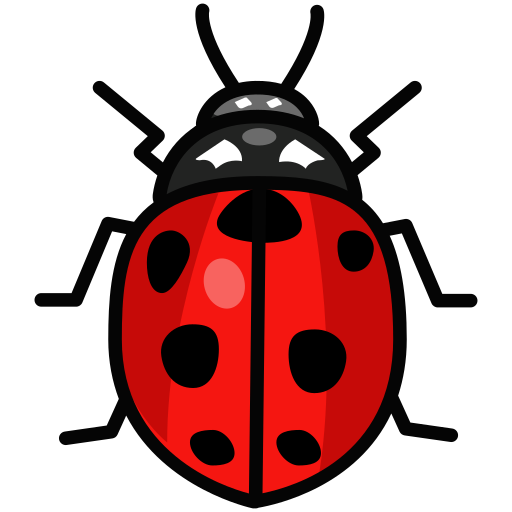 Bug, ladybird, ladybug, virus icon