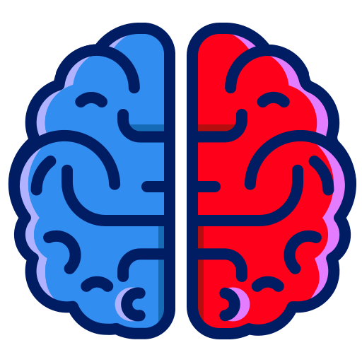 Brain, divide, inkcontober, sains icon
