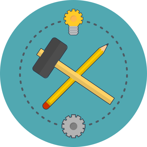 Build, idea, pencil, service icon