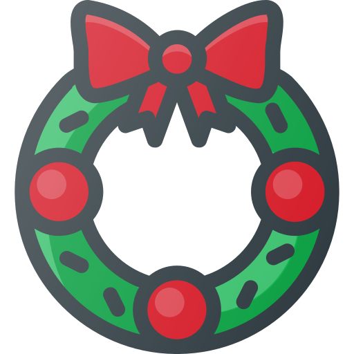 Christmas, ornament, wreath icon