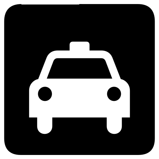 Taxi, car icon