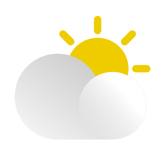 Cloud, cloudy, day, forecast, sun, weather icon
