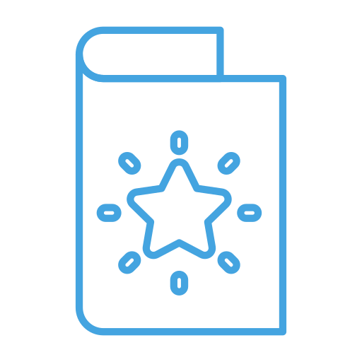 Card, greeting, receive, send, star icon