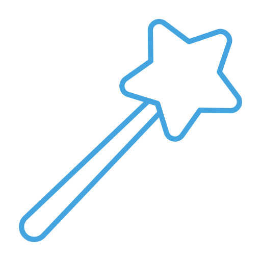 Design, wand, magic, tool, magician icon