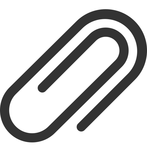 Paper, attachment, clip icon