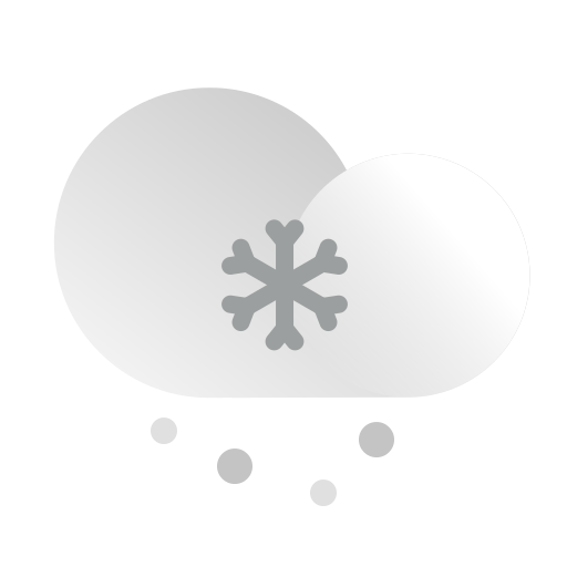 Cloud, cloudy, forecast, precipitation, snow, snowing, weather icon