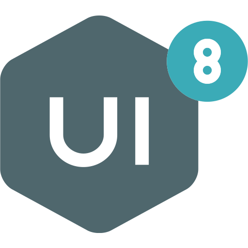 Brand, logo, network, social, ui8 icon
