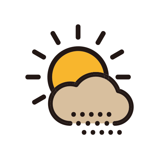 Weather, day, sand, sandstorm, sun icon