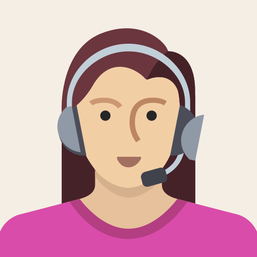 Avatar, female, headset, person, support, user, woman icon