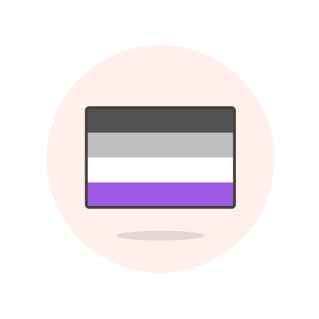 Asexual, flag icon