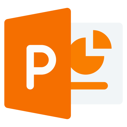 Powerpoint, microsoft, ms icon