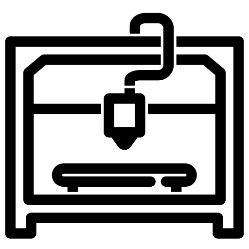 Cartesian, enclosed, fdm, printer icon
