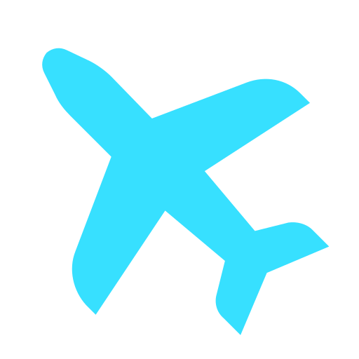 Airplane, flight, travel icon