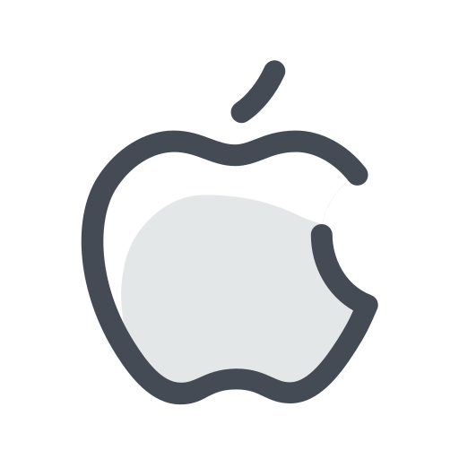 Apple, device, media, social, web icon