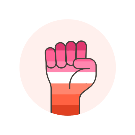 Fist, hand, lesbian icon