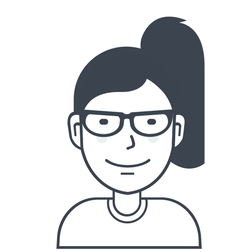 Avatar, girl, user, female, glasses, person icon