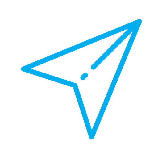 Arrow, map, navigation, navigator, pointer, road icon