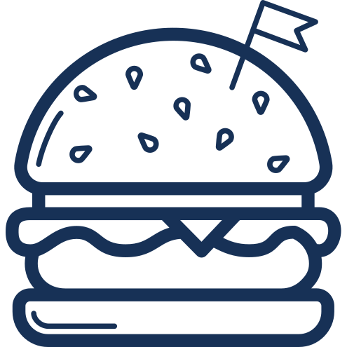 Fast, food, gastronomy, hamburguer, kitchen, restaurant icon