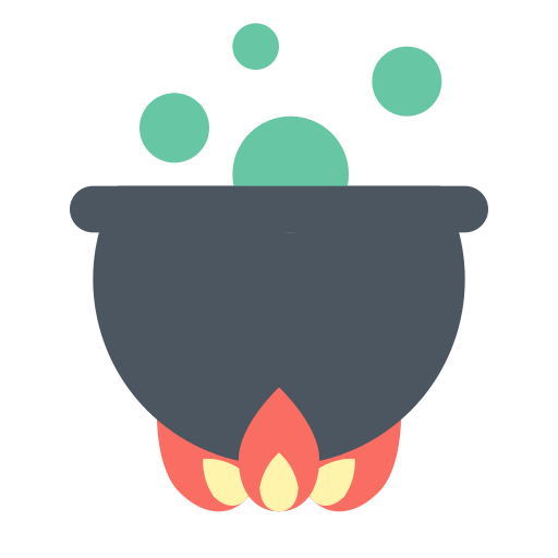 Cauldron, halloween, pot, witch icon