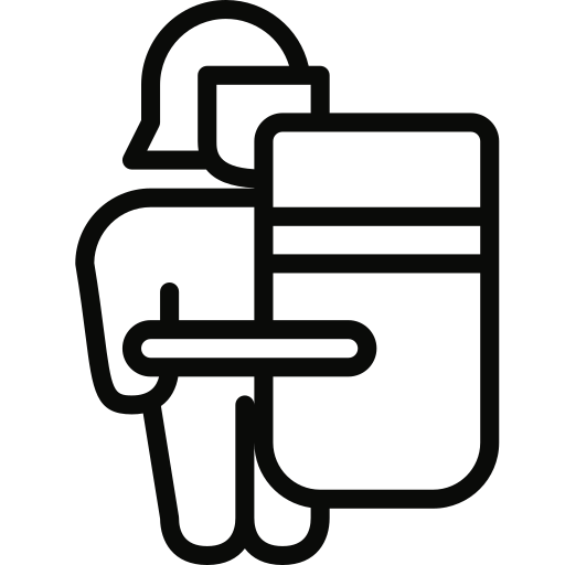 Control, police, riot icon