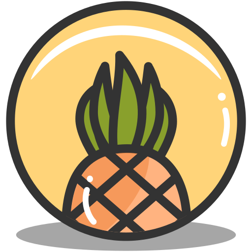 Pineapple, summer, tropical, vacation, food icon