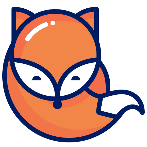 Animal, character, filthy, fox, inkcontober icon