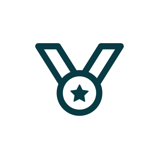 Achievement, award, badge, games, honor, medal, trophy icon