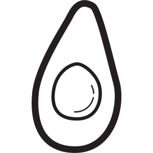 Avocado, fruit, fruits, vegetable, vegetables, veggie, veggies icon