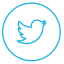 Neon Line Social Circles Colors icon 64x64