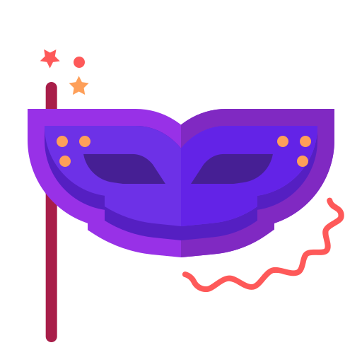 Mask, newyears, party icon