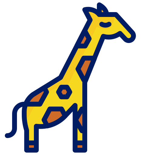 Animal, character, girrafe, inkcontober icon