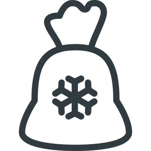 Bag, christmas, gift, present, santa icon