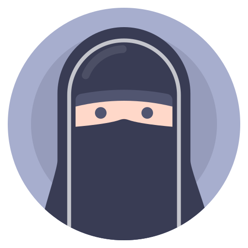 Avatar, muslim, paranja, woman icon