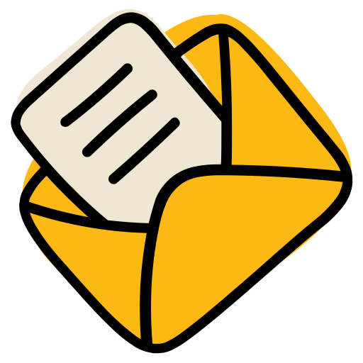 Communication, letter, memo, message, note, open, text icon