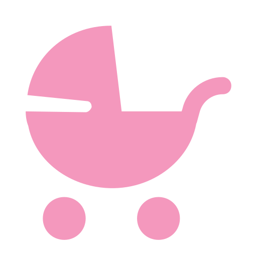Baby, care, kid, stroller icon