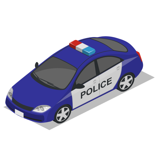 Car, police, vehicle icon