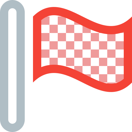 Flag, red, location, map, marker, pin, pointer icon