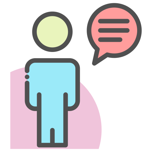 Chat, person, talk, user icon