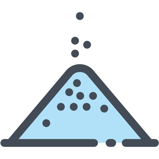 Food, powder, salt, salty, seasoning icon