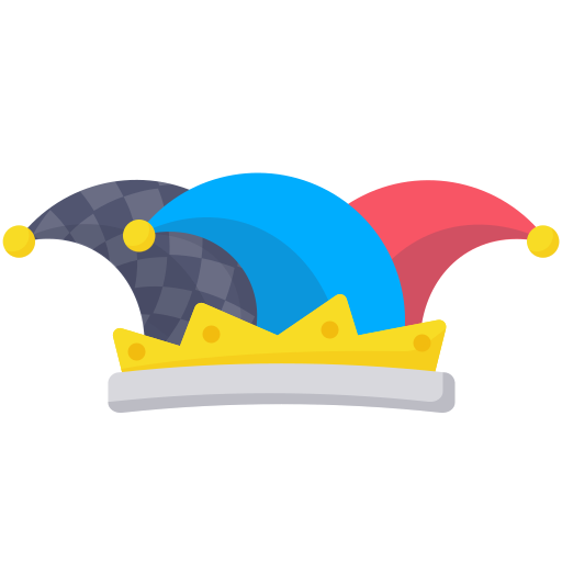Clown, hat, jester, joker, layer, photo icon