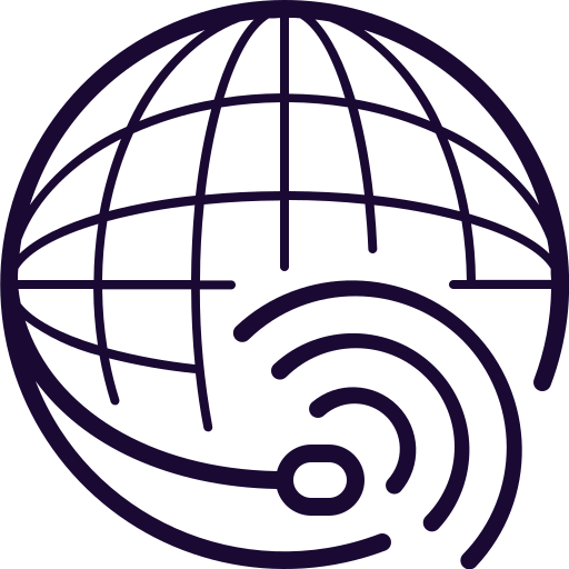 Call, global, planet, service, support icon