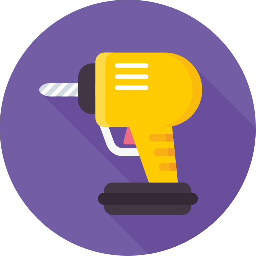 Drill, equipment, system, tool icon