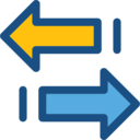interface,arrows,left,transfer,right,direction,bidirectional