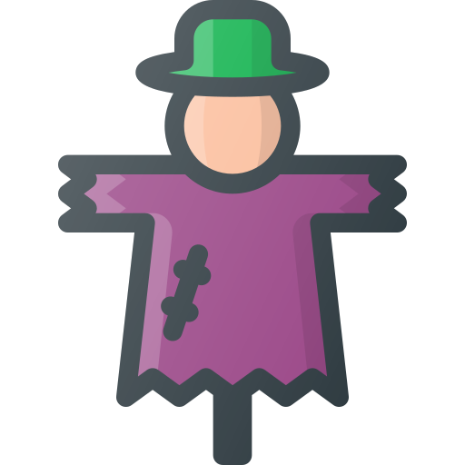 Halloween, scarecrow icon
