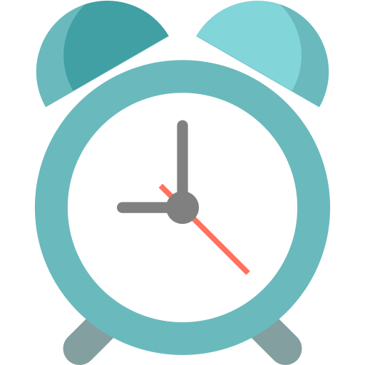 Clock, alarm, date, day, hour, stopwatch, time icon