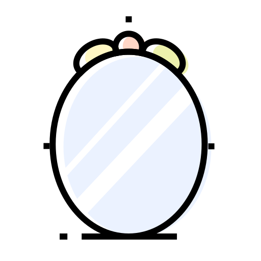 Decoration, furniture, interior, mirror icon