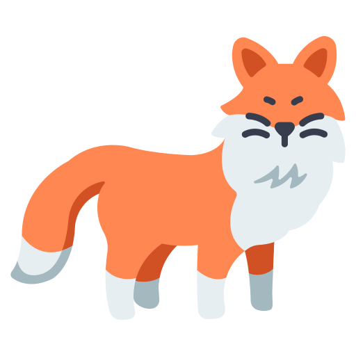 Animal, cute, fox, nature, tail, wild, wildlife icon